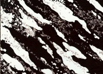 200 Black Silver Marble