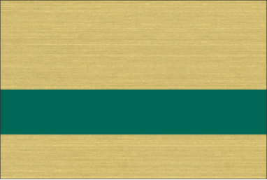Brushed Gold/Dark Green