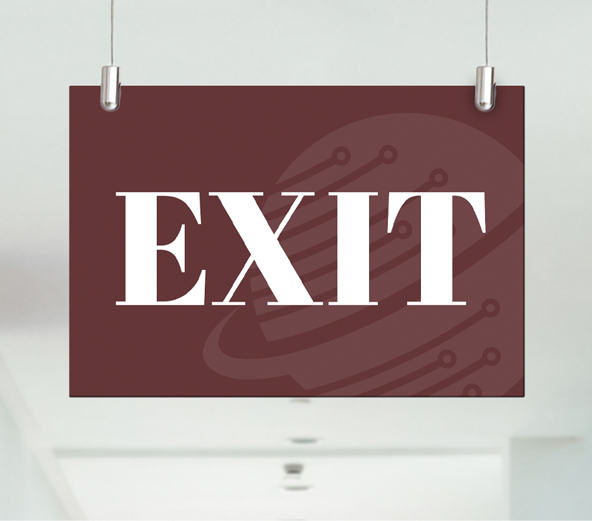ADA exam room sign with Braille